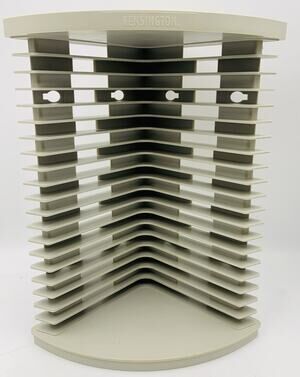 Kensington Stackable Or Mount CD Storage Tower 20 Disk - CREAM